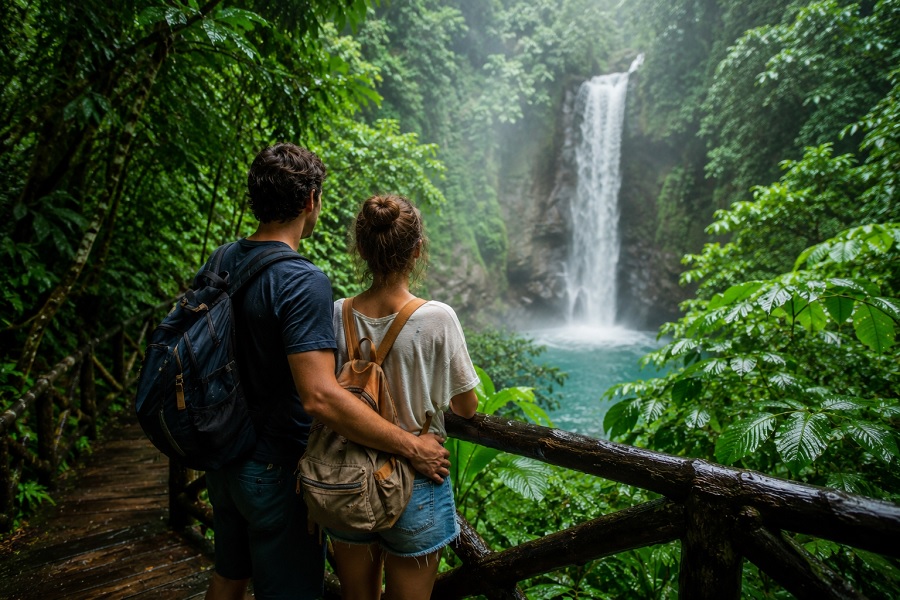 Couple Rainforest Tourism
